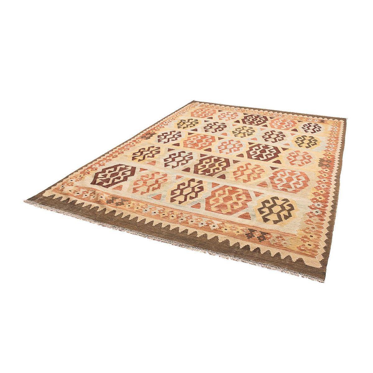 Alfombra Kelim - Splash - 287 x 199 cm - beige