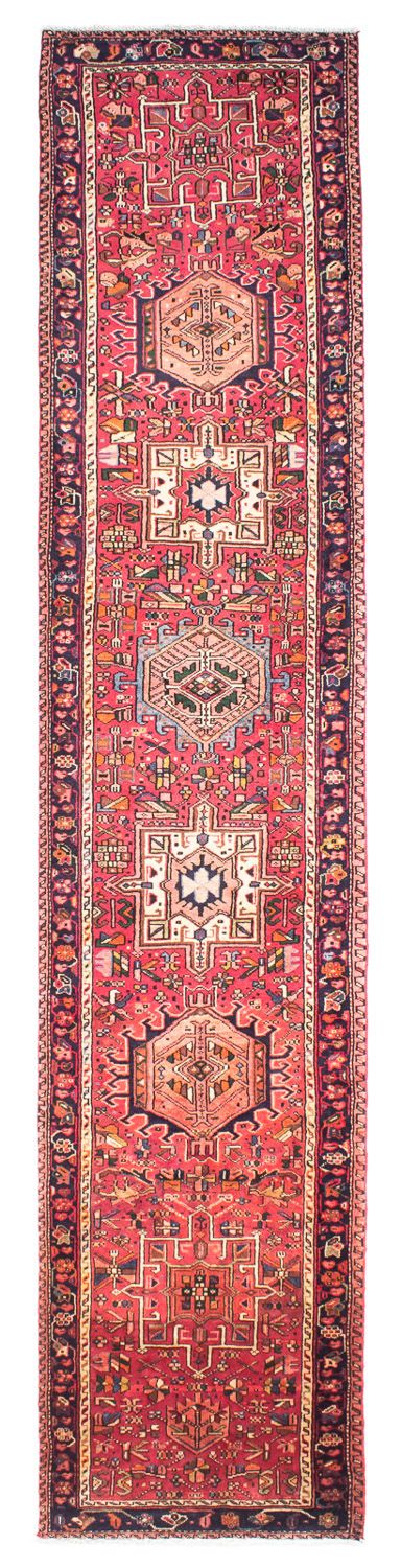 Alfombra de pasillo Alfombra persa - Nómada - 386 x 83 cm - rojo