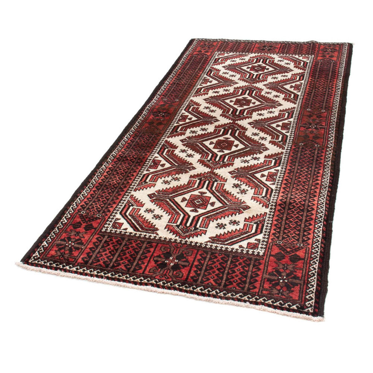 Alfombra de pasillo Alfombra Belutsch - 218 x 103 cm - rojo