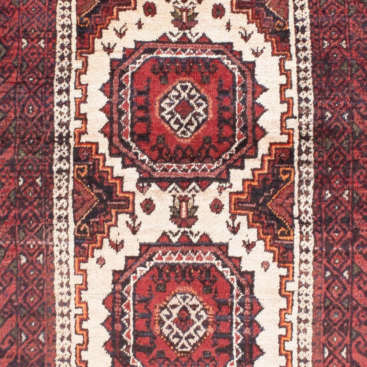 Alfombra Belutsch - 144 x 92 cm - rojo oscuro