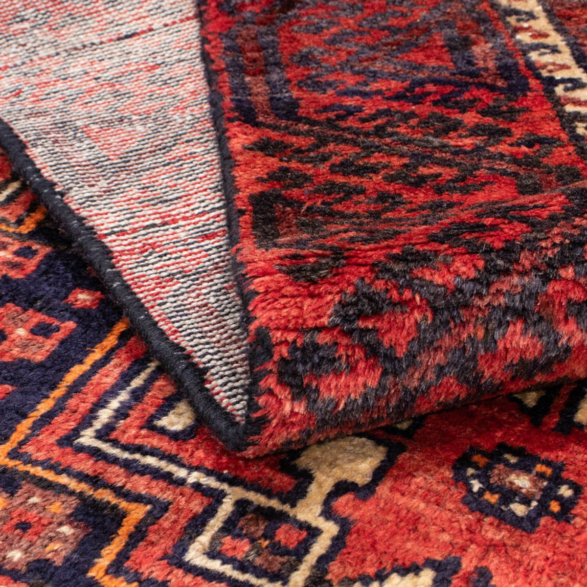 Alfombra de pasillo Alfombra Belutsch - 221 x 110 cm - rojo