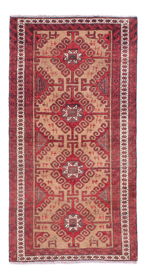 Alfombra Belutsch - 140 x 76 cm - rojo
