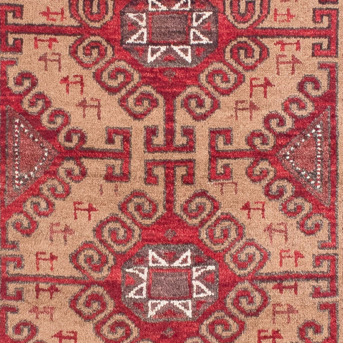 Alfombra Belutsch - 140 x 76 cm - rojo