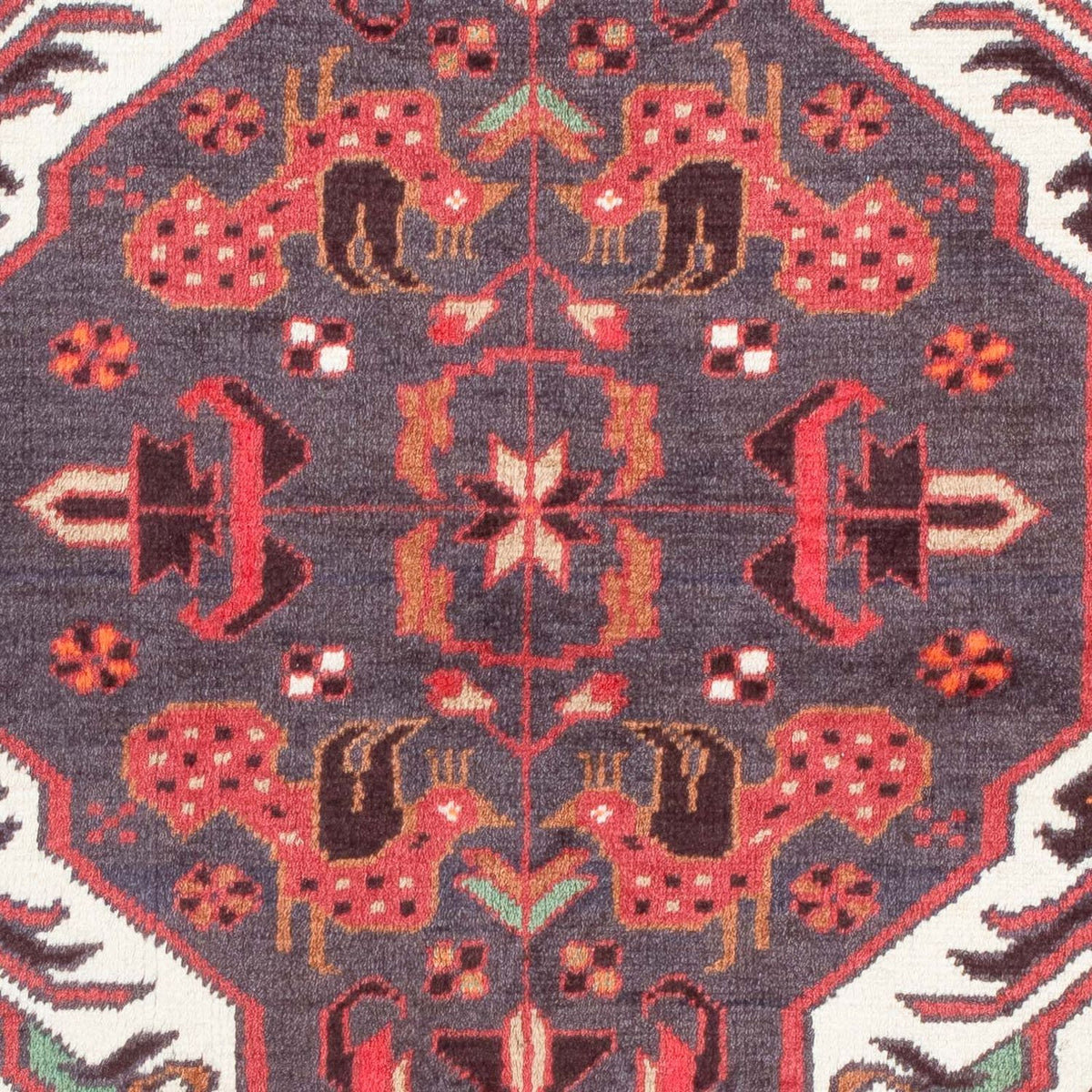 Alfombra Belutsch - 156 x 87 cm - rojo oscuro