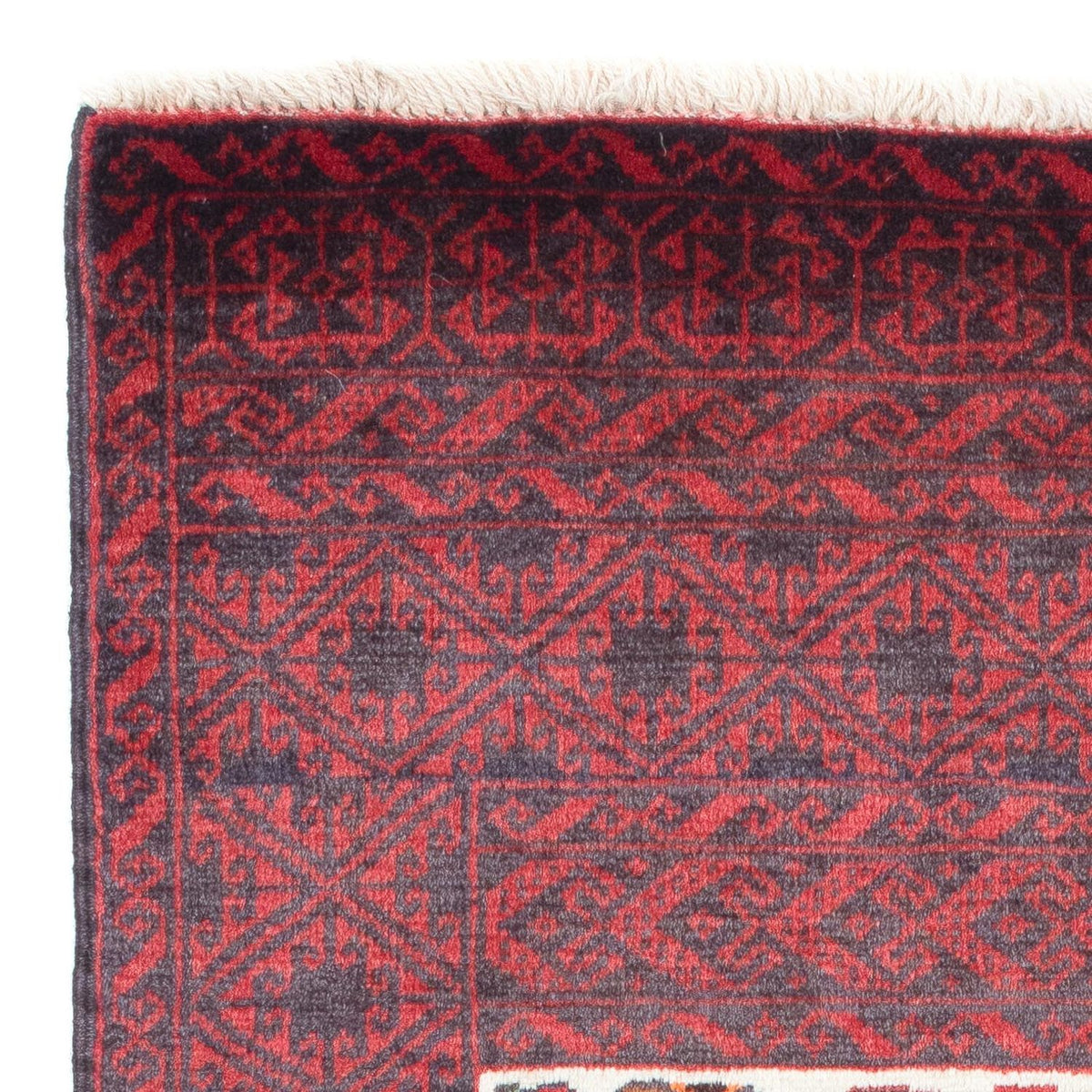 Alfombra Belutsch - 156 x 87 cm - rojo oscuro