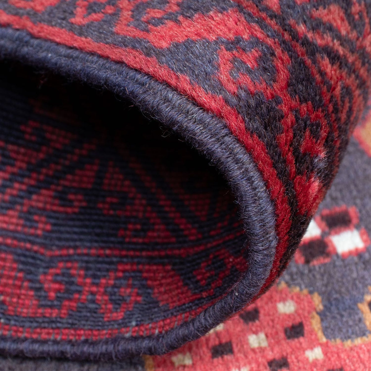 Alfombra Belutsch - 156 x 87 cm - rojo oscuro