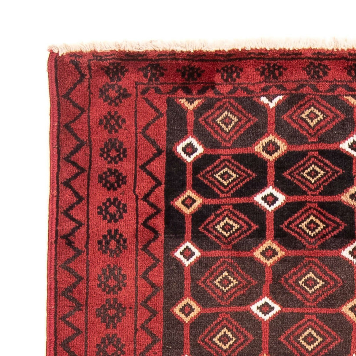 Alfombra de pasillo Alfombra Belutsch - 188 x 107 cm - rojo