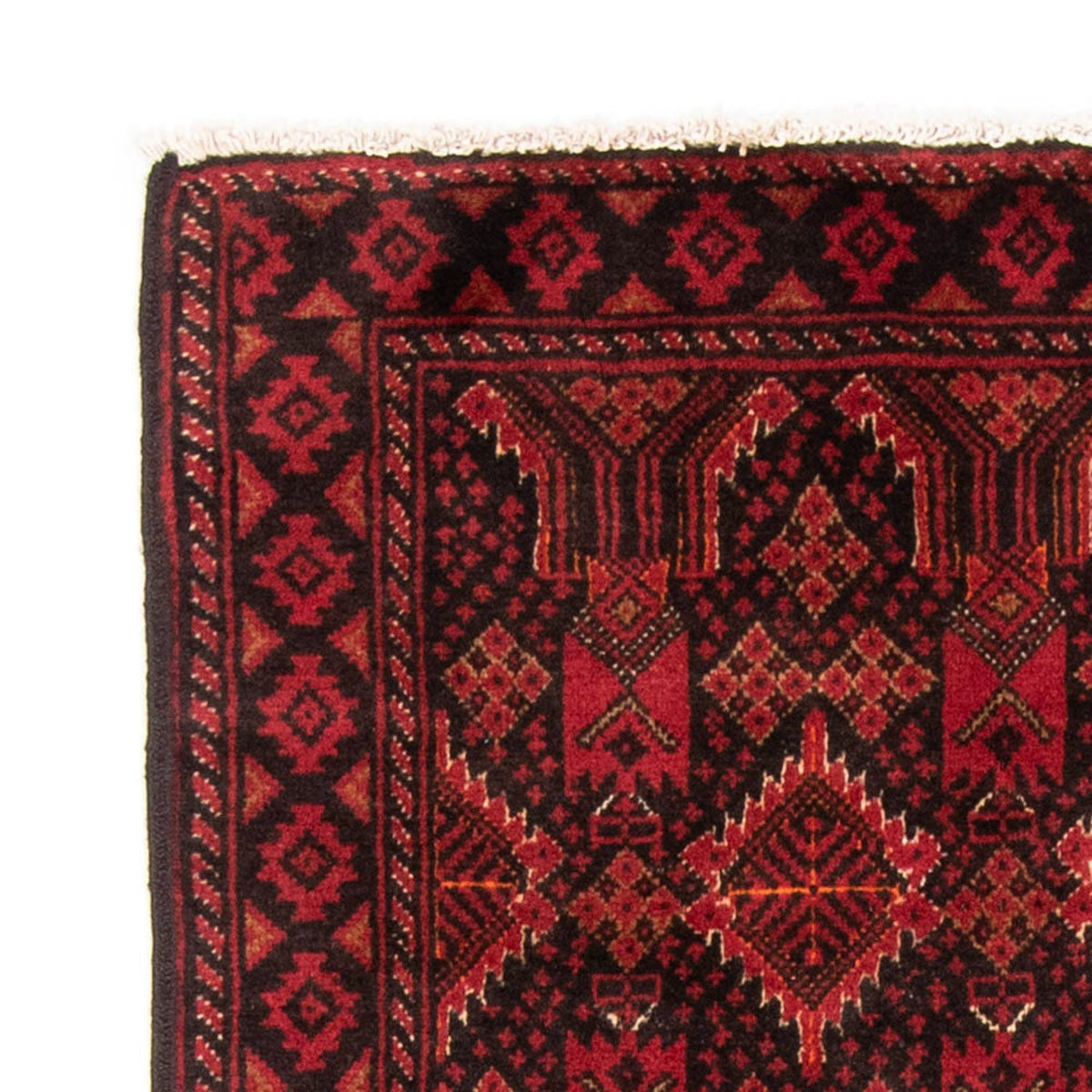 Alfombra de pasillo Alfombra Belutsch - 187 x 99 cm - rojo