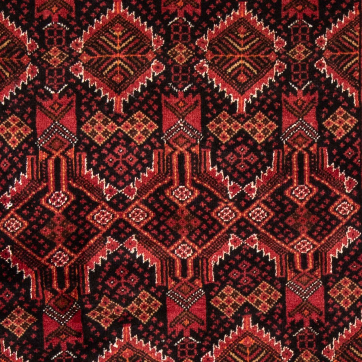 Alfombra de pasillo Alfombra Belutsch - 184 x 96 cm - rojo oscuro