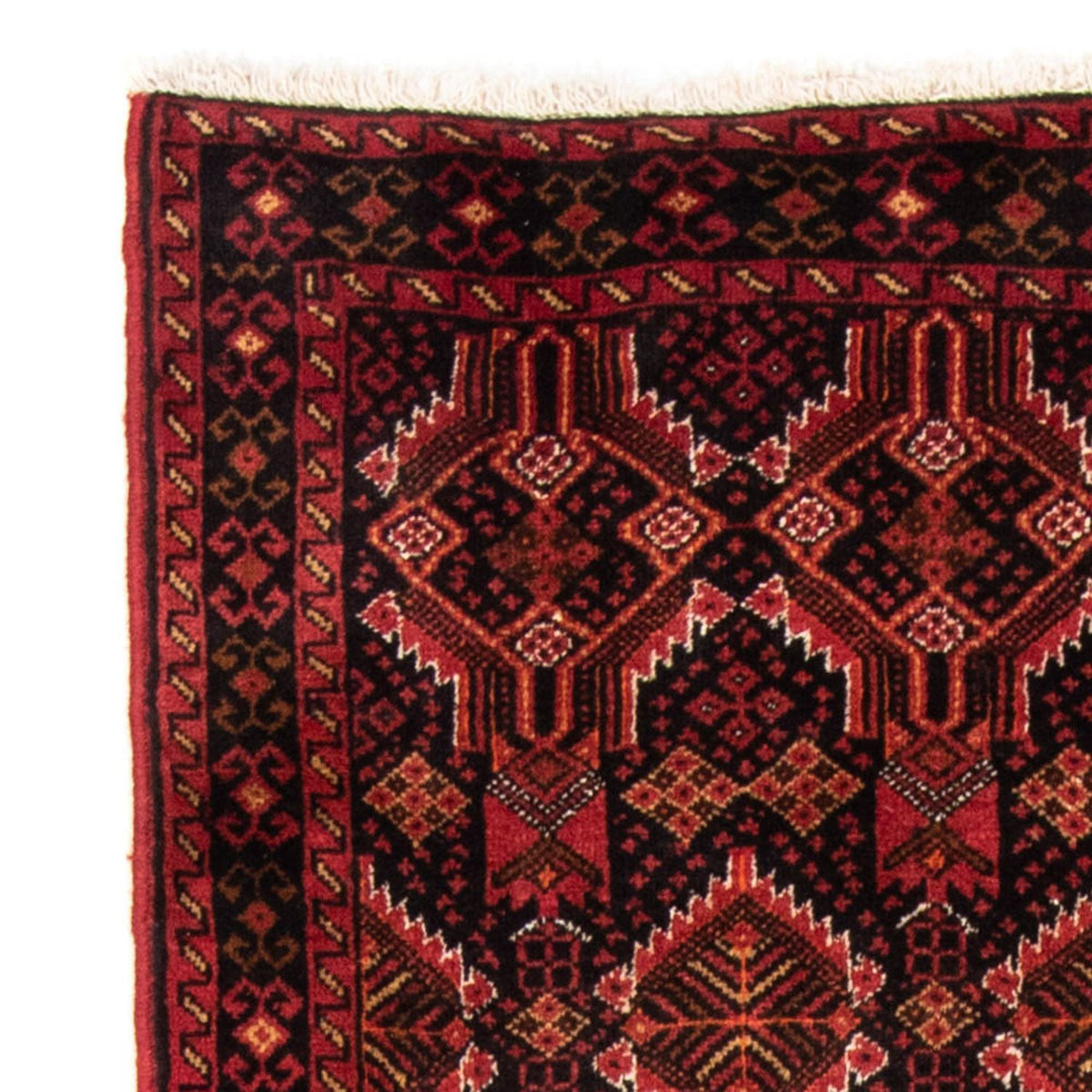 Alfombra de pasillo Alfombra Belutsch - 184 x 96 cm - rojo oscuro