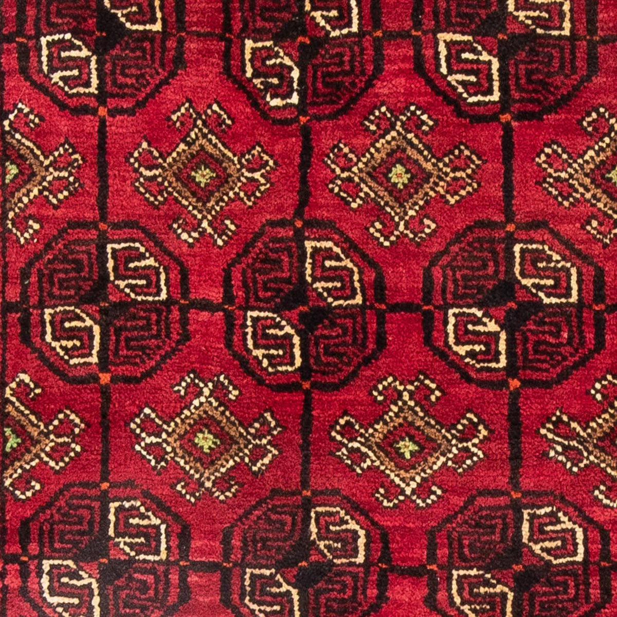 Alfombra Belutsch - 190 x 138 cm - rojo oscuro