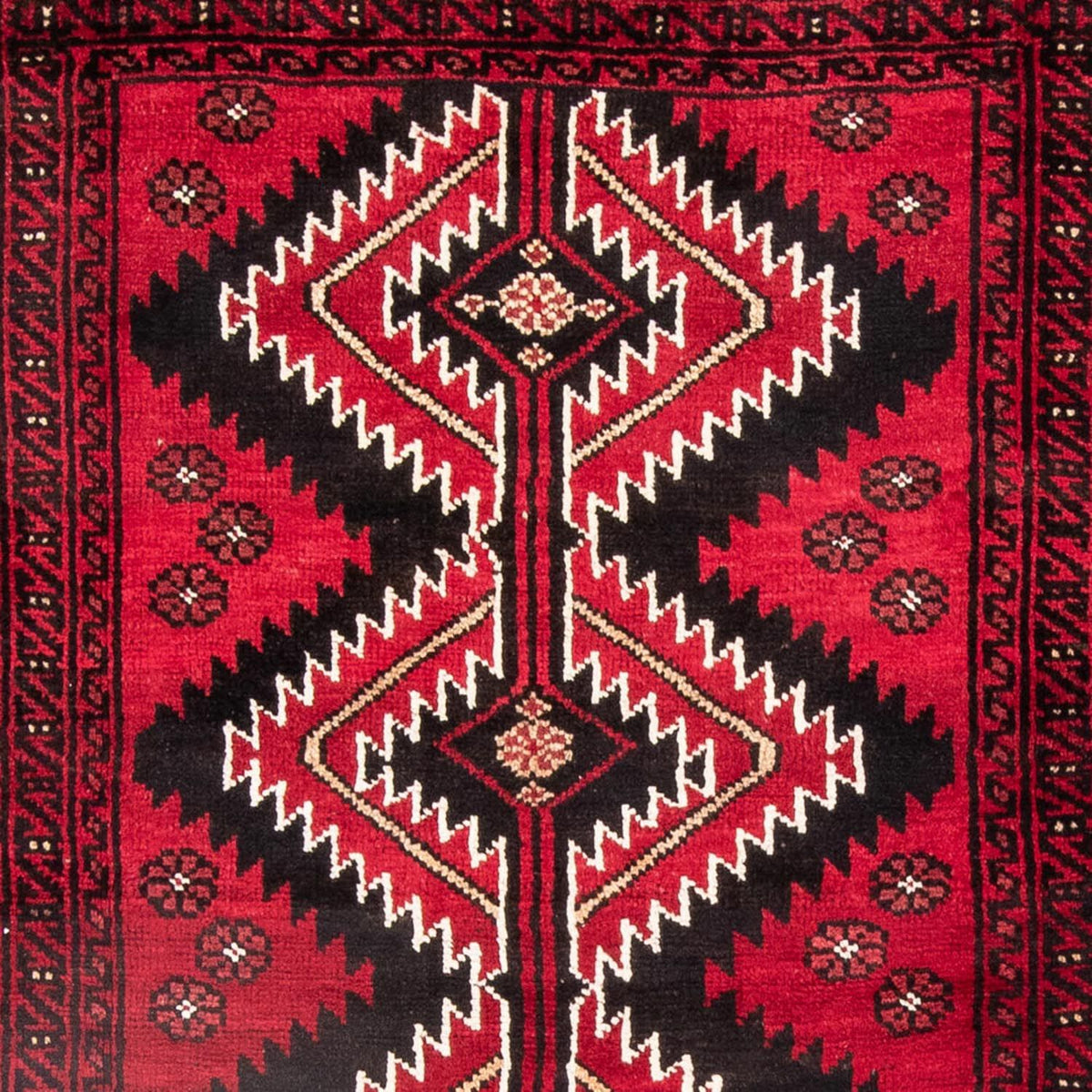 Alfombra Belutsch - 190 x 134 cm - rojo