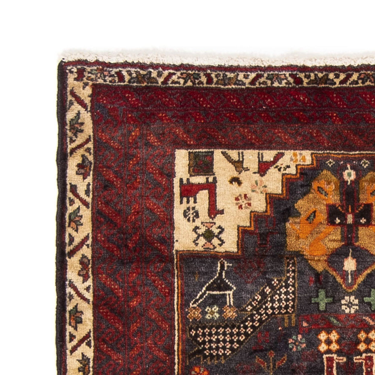 Alfombra de pasillo Alfombra Belutsch - 175 x 97 cm - rojo