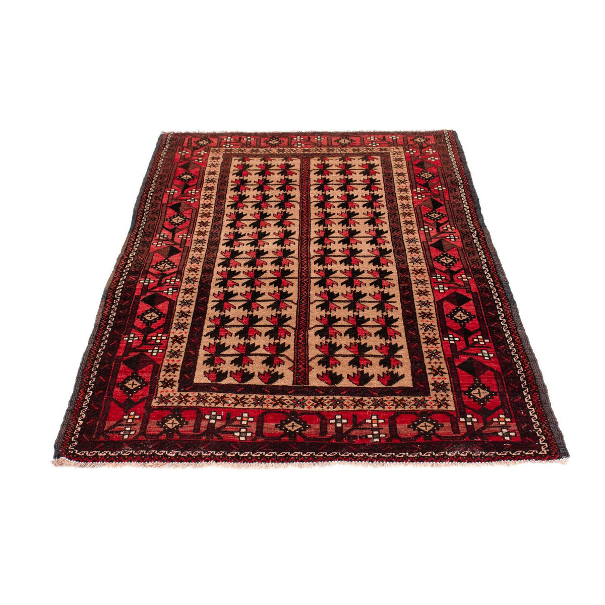 Alfombra Belutsch - 156 x 98 cm - marrón
