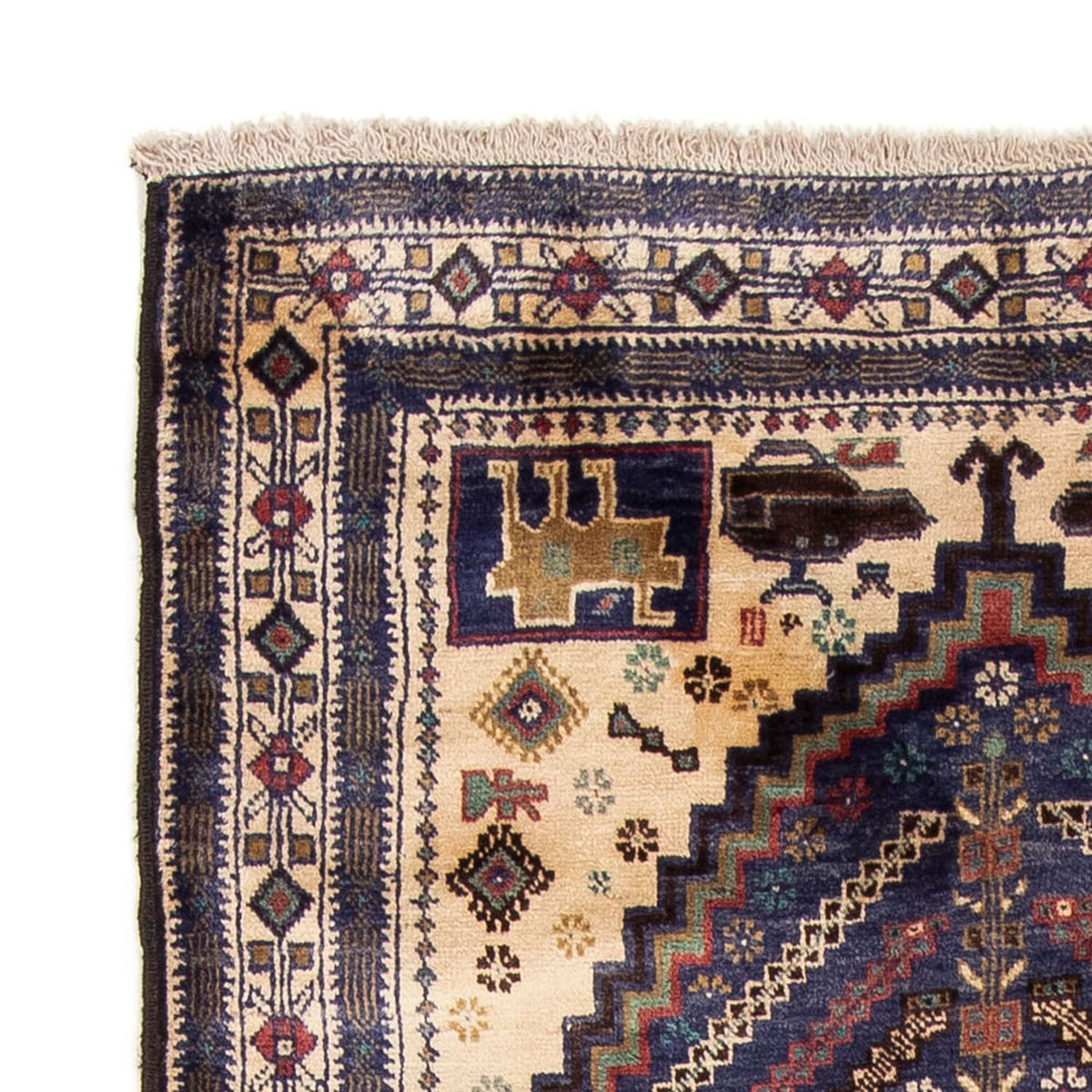 Alfombra de pasillo Alfombra Belutsch - 211 x 112 cm - azul oscuro