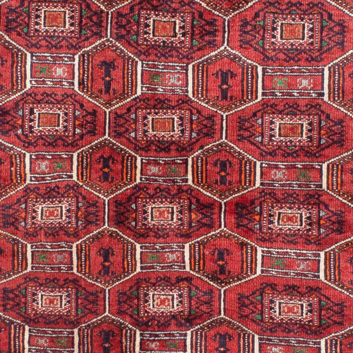 Alfombra Belutsch - 134 x 94 cm - rojo oscuro