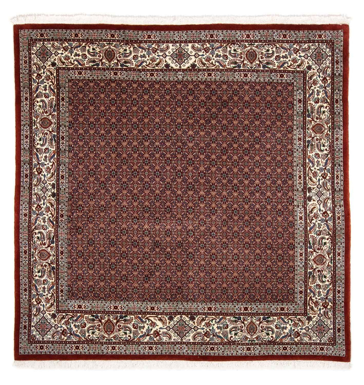 Alfombra persa - Clásica cuadrado - 197 x 196 cm - rojo oscuro
