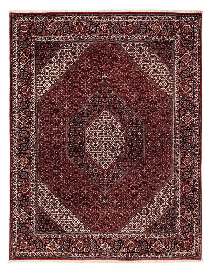 Alfombra persa - Bidjar - 258 x 202 cm - rojo oscuro
