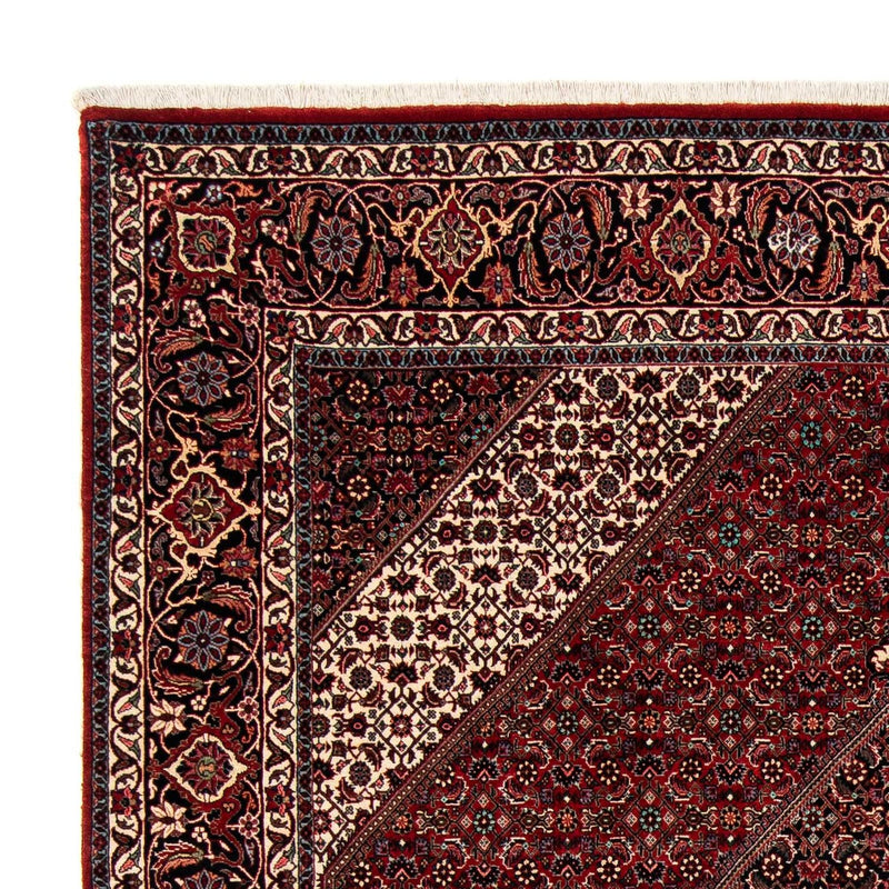 Alfombra persa - Bidjar - 258 x 202 cm - rojo oscuro