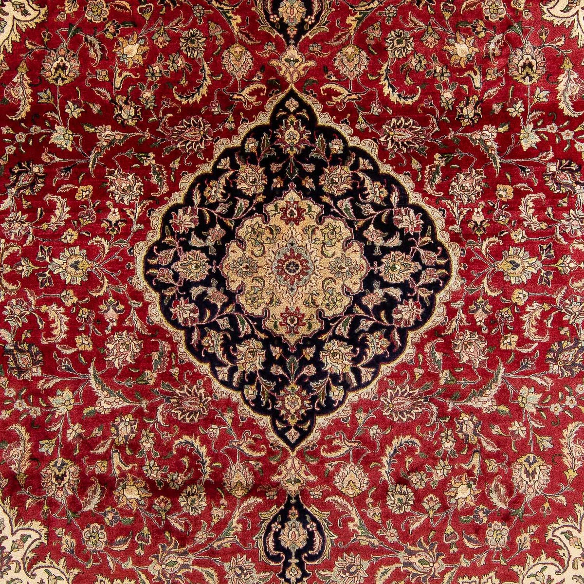 Alfombra persa - Tabriz - 380 x 300 cm - rojo oscuro