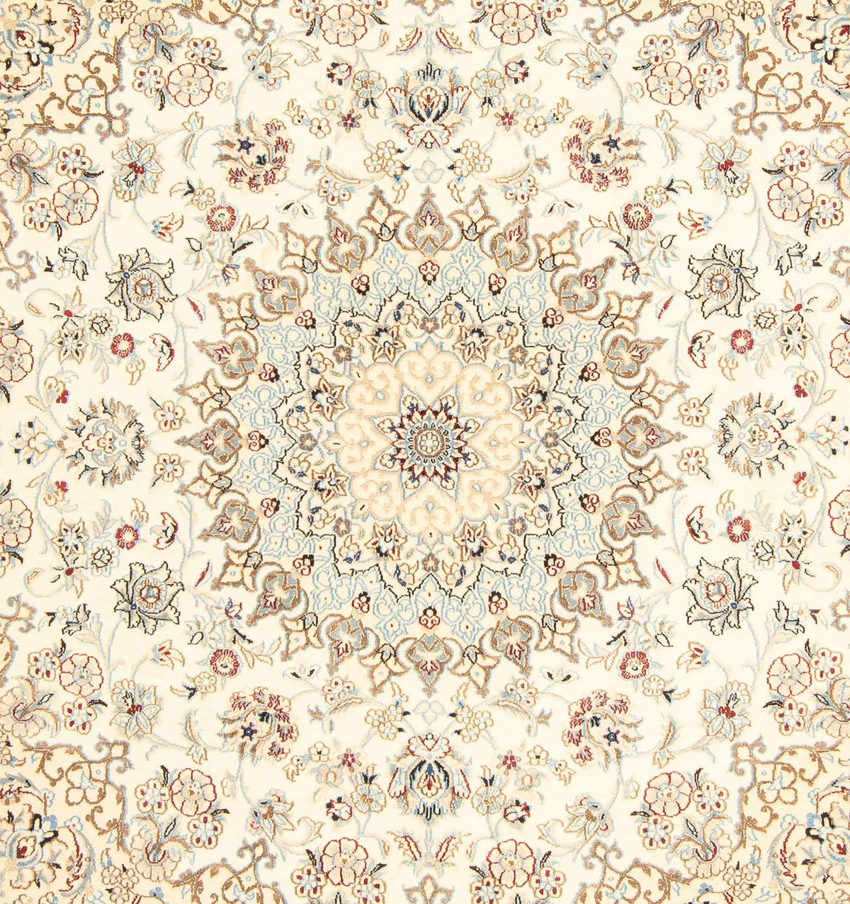 Alfombra Persa - Nain - Real cuadrado - 203 x 202 cm - beige