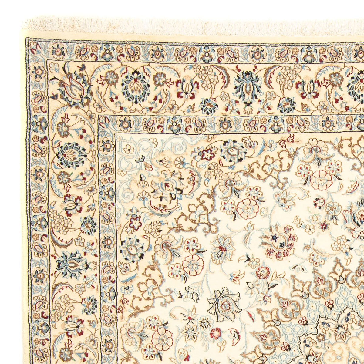 Alfombra Persa - Nain - Real cuadrado - 203 x 202 cm - beige