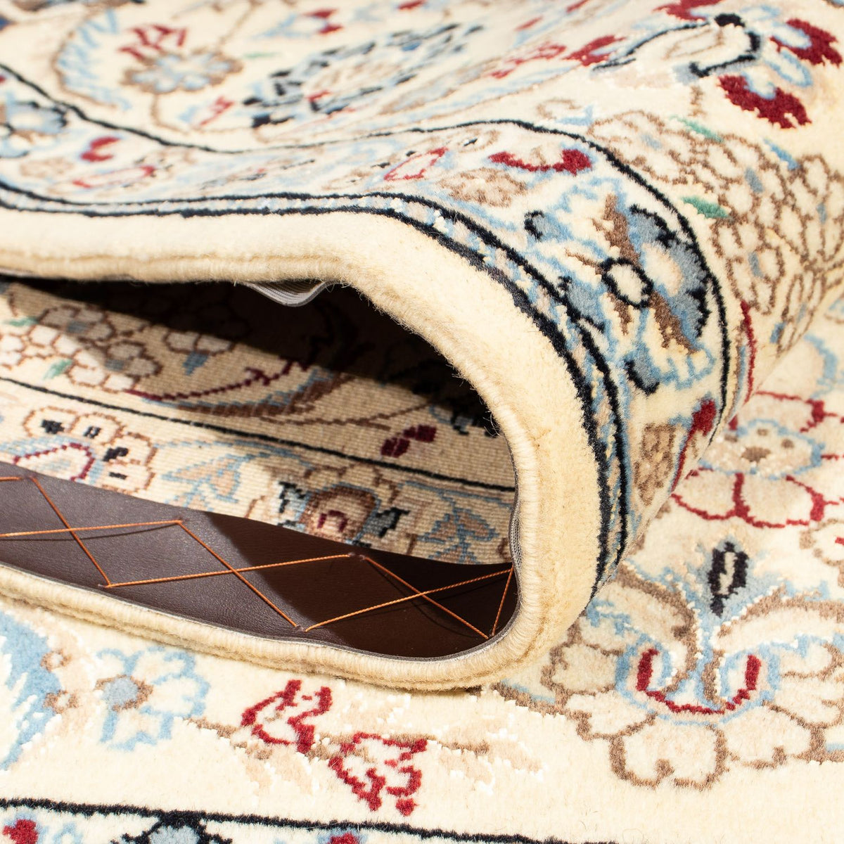 Alfombra Persa - Nain - Real cuadrado - 203 x 202 cm - beige