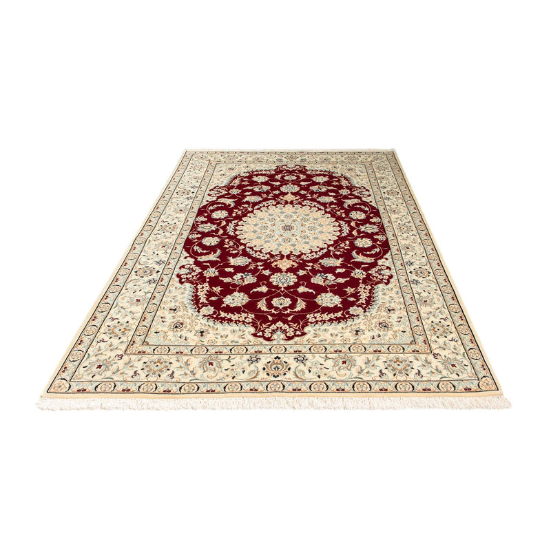 Alfombra Persa - Nain - Real - 236 x 157 cm - rojo oscuro