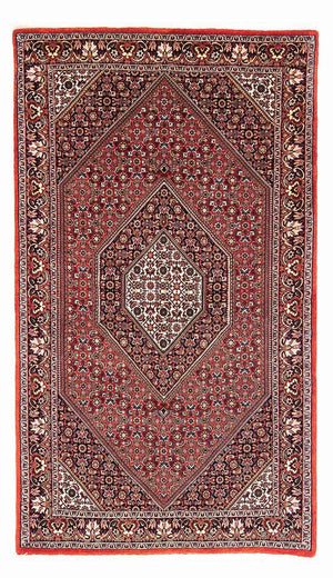 Alfombra persa - Bidjar - 181 x 108 cm - rojo