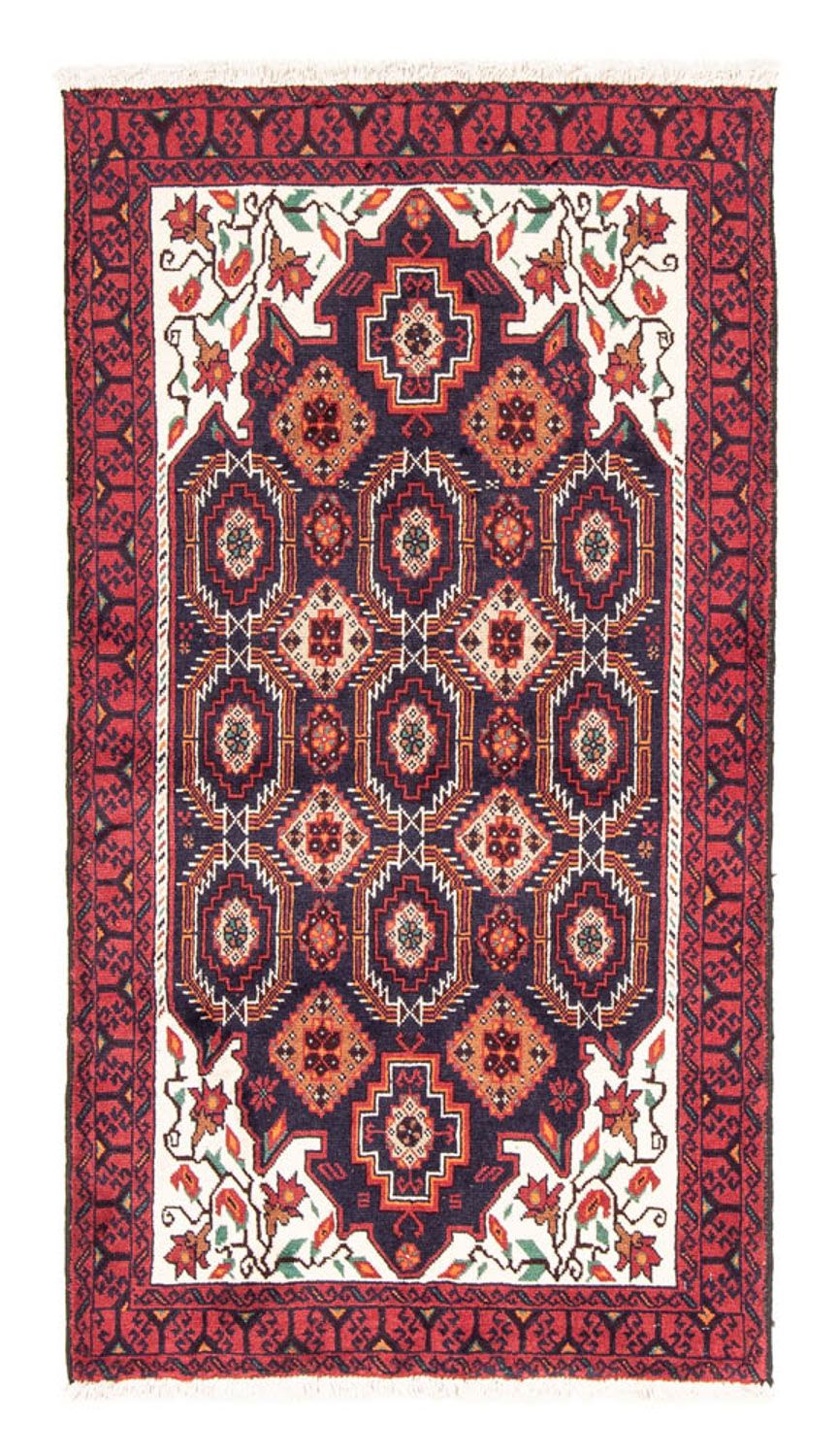 Alfombra de pasillo Alfombra Belutsch - 177 x 94 cm - rojo