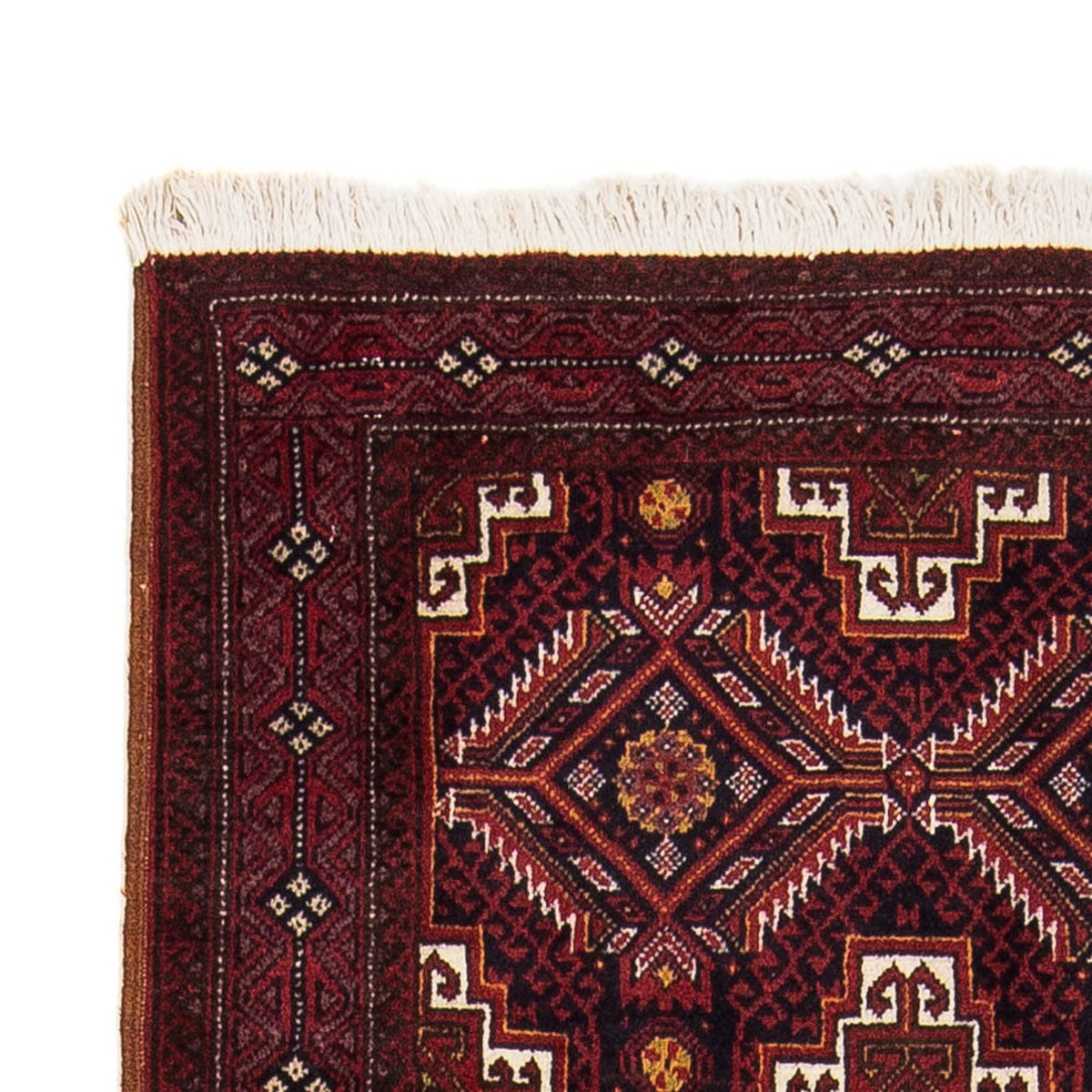 Alfombra Belutsch - 152 x 81 cm - rojo oscuro