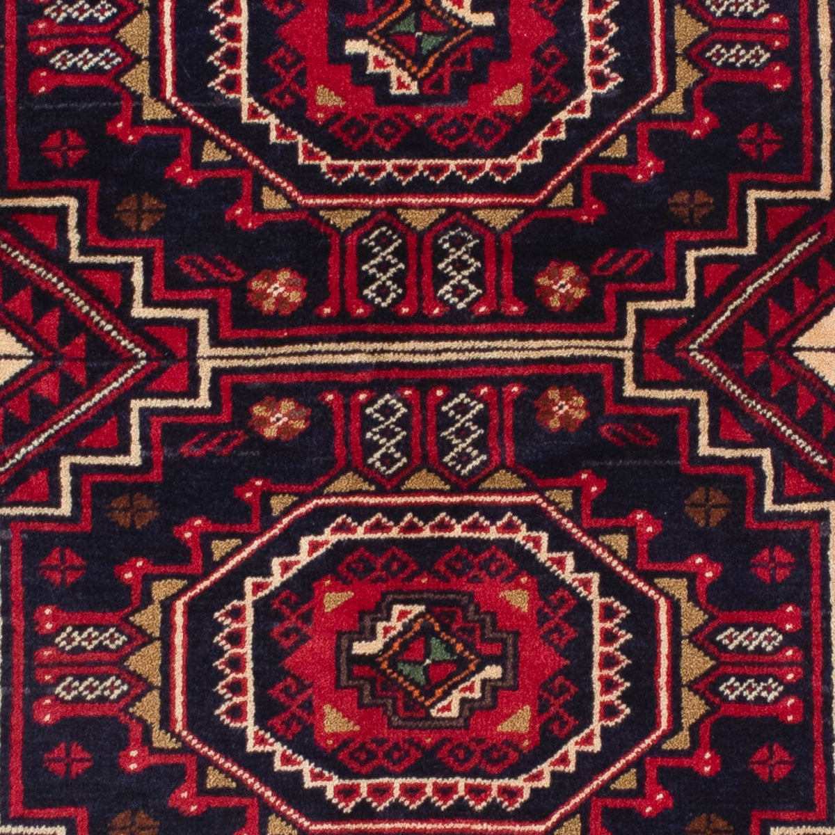 Alfombra Belutsch - 146 x 84 cm - rojo oscuro