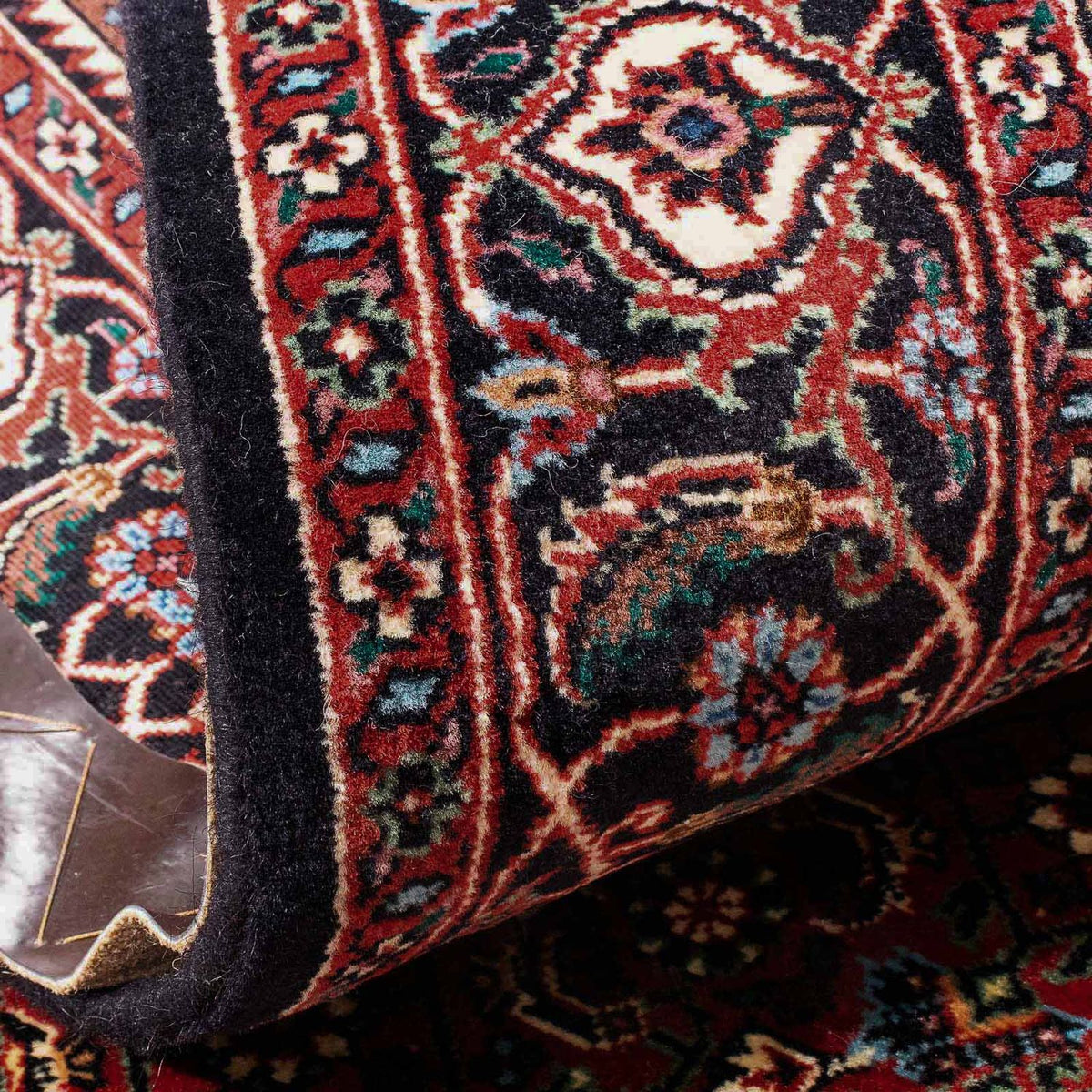 Alfombra persa - Bidjar - 170 x 111 cm - rojo