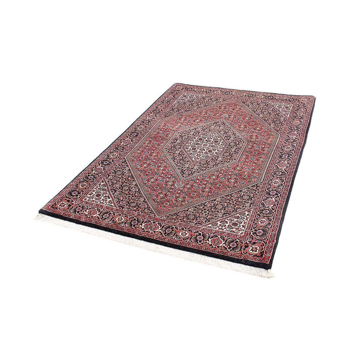 Alfombra persa - Bidjar - 170 x 111 cm - rojo