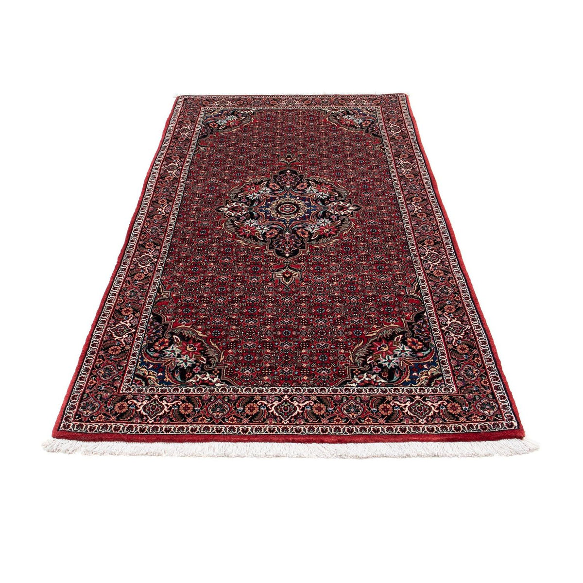 Alfombra de pasillo Alfombra persa - Bidjar - 195 x 98 cm - rojo