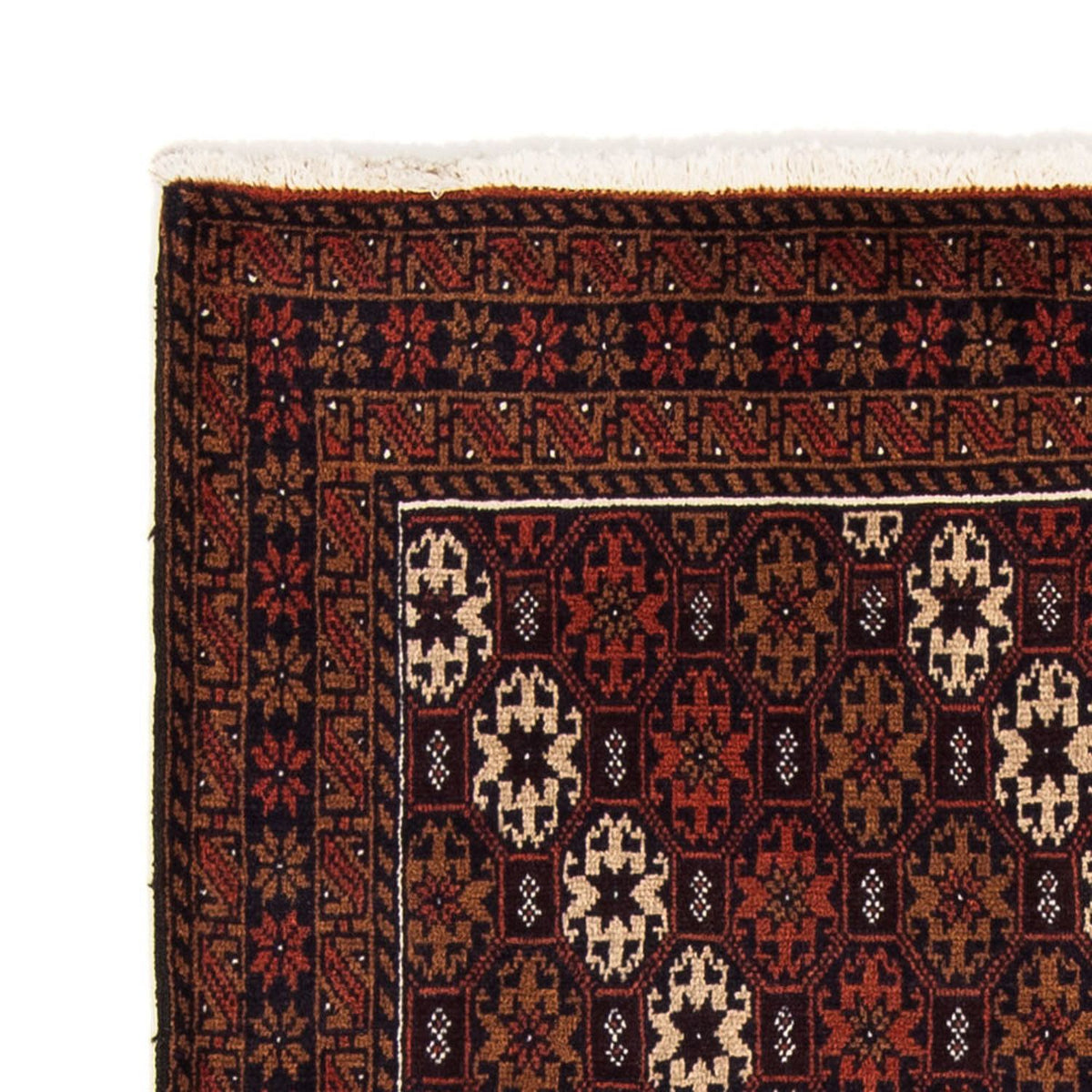 Alfombra de pasillo Alfombra Belutsch - 186 x 102 cm - rojo oscuro