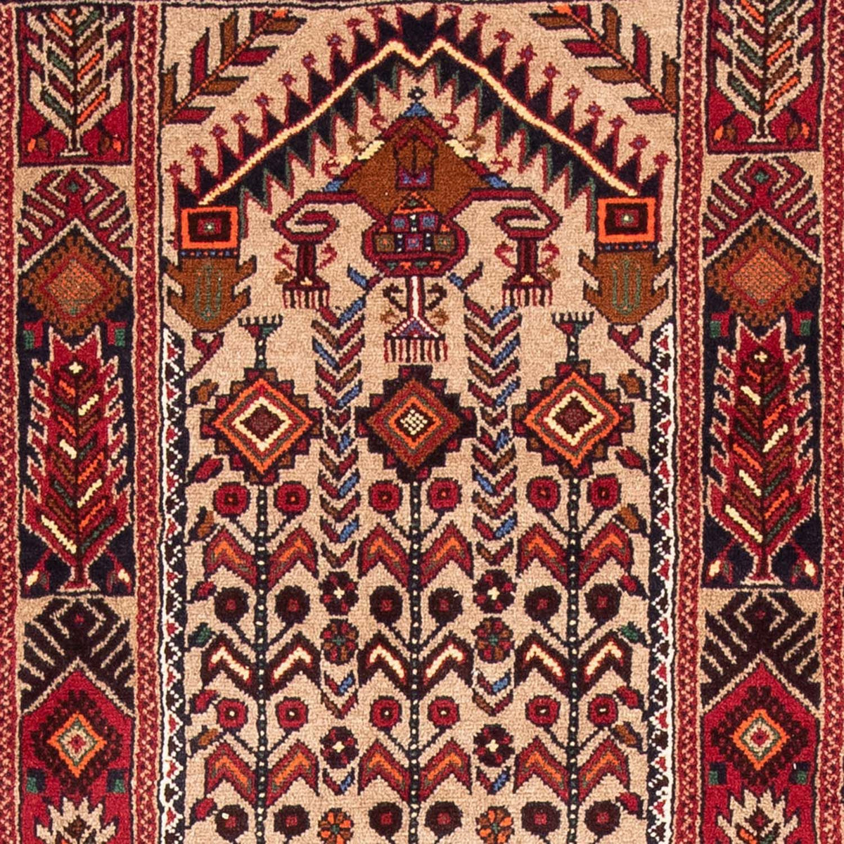 Alfombra de pasillo Alfombra Belutsch - 195 x 99 cm - multicolor