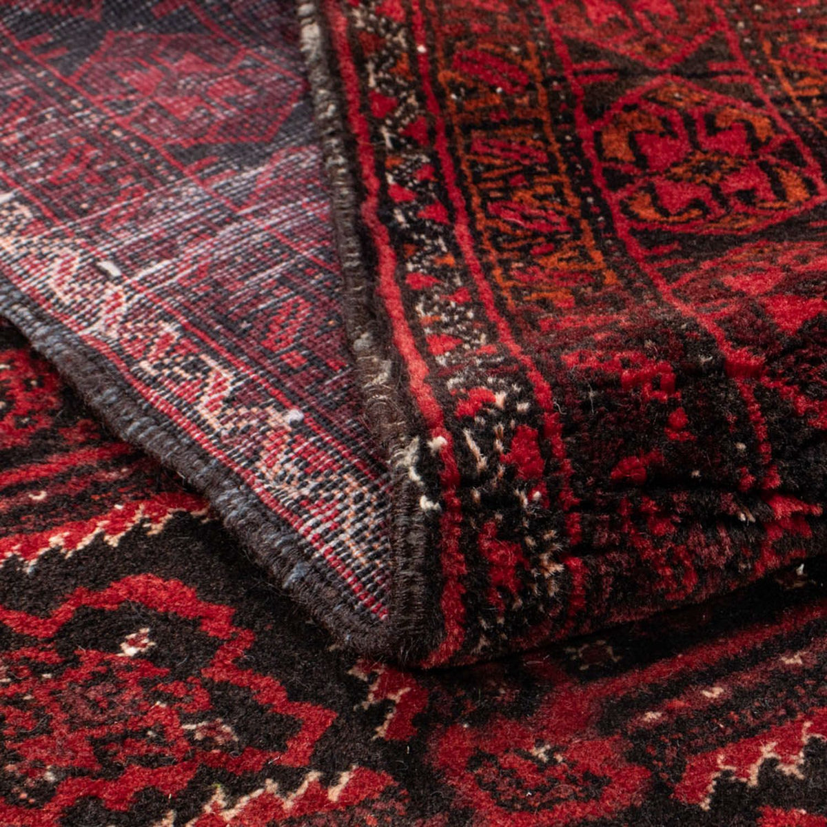 Alfombra de pasillo Alfombra Belutsch - 230 x 125 cm - rojo