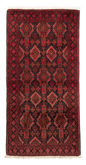 Alfombra de pasillo Alfombra Belutsch - 195 x 102 cm - rojo