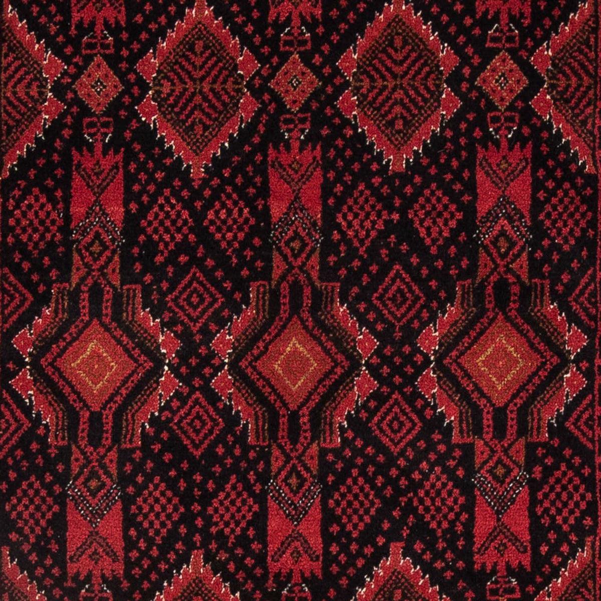 Alfombra de pasillo Alfombra Belutsch - 182 x 102 cm - rojo oscuro