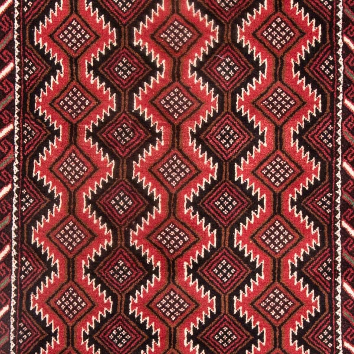 Alfombra de pasillo Alfombra Belutsch - 199 x 107 cm - rojo