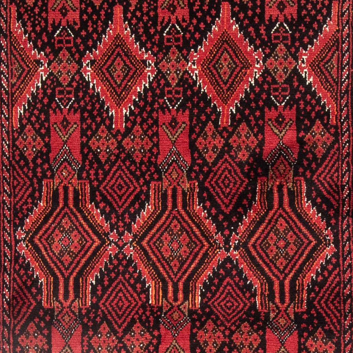 Alfombra de pasillo Alfombra Belutsch - 189 x 104 cm - rojo