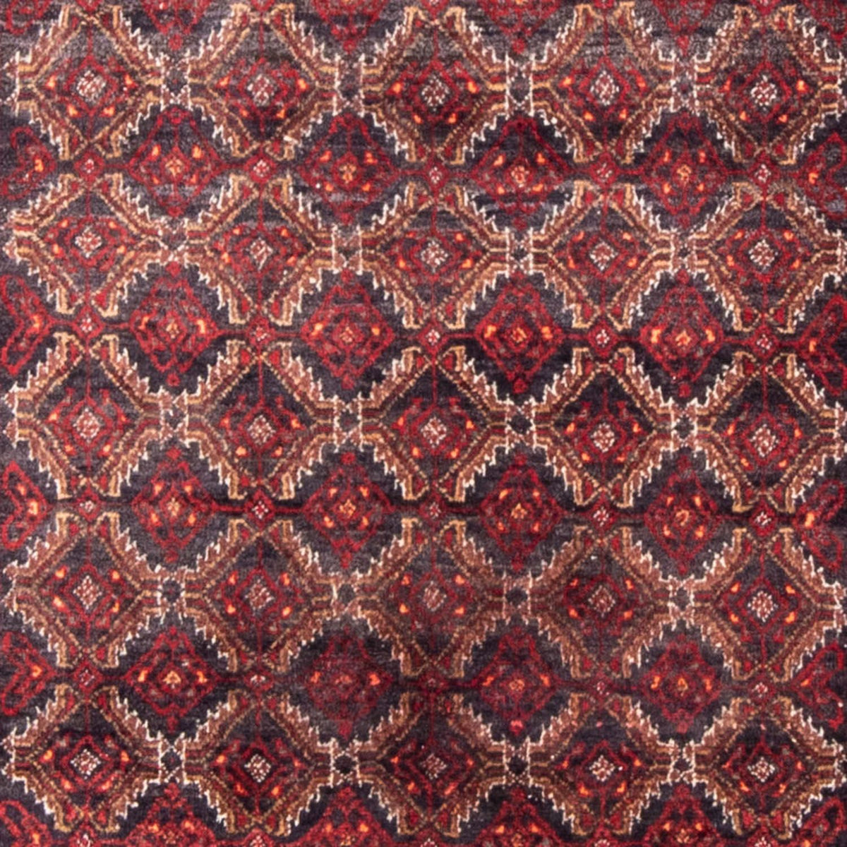 Alfombra de pasillo Alfombra Belutsch - 206 x 107 cm - rojo