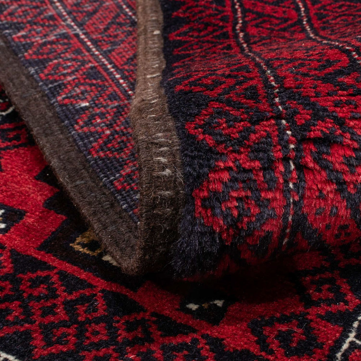Alfombra de pasillo Alfombra Belutsch - 175 x 95 cm - rojo oscuro