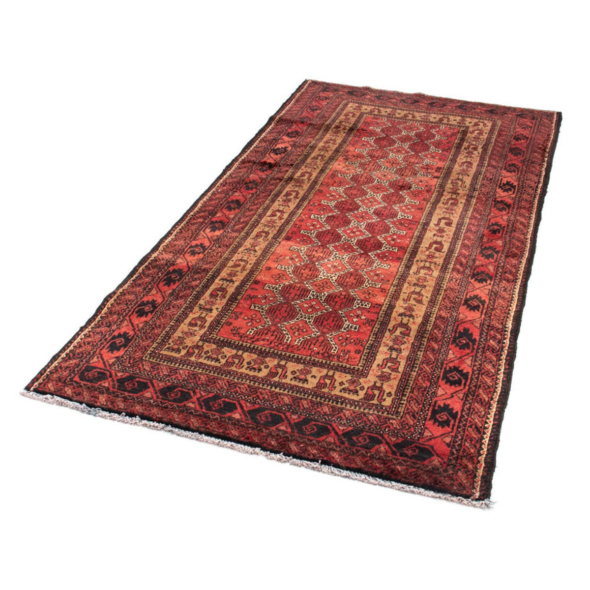 Alfombra de pasillo Alfombra Belutsch - 192 x 105 cm - óxido