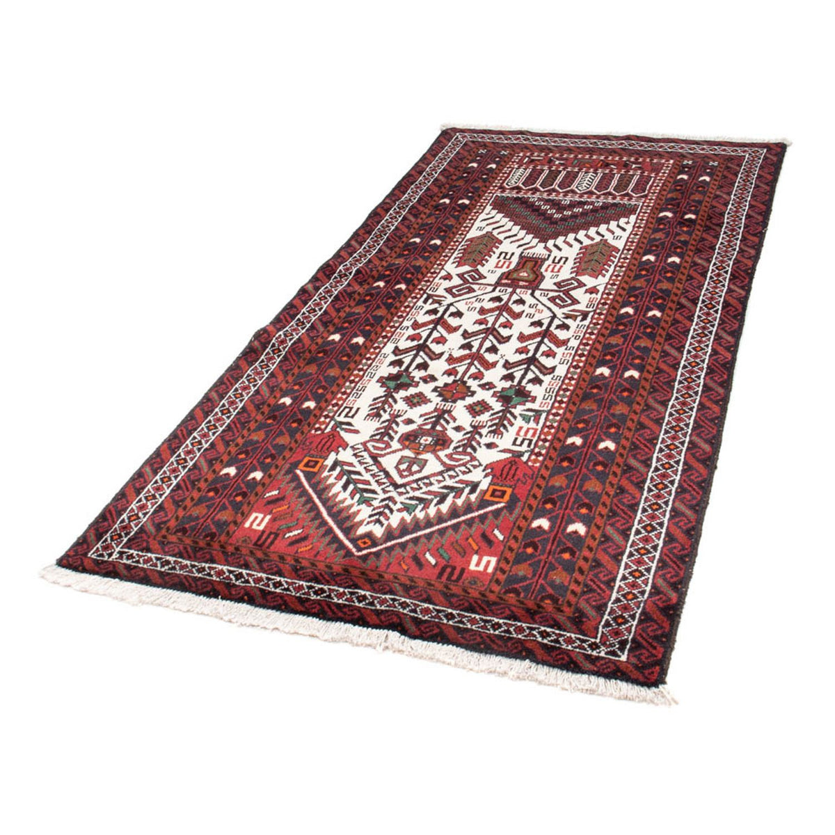 Alfombra de pasillo Alfombra Belutsch - 197 x 100 cm - beige