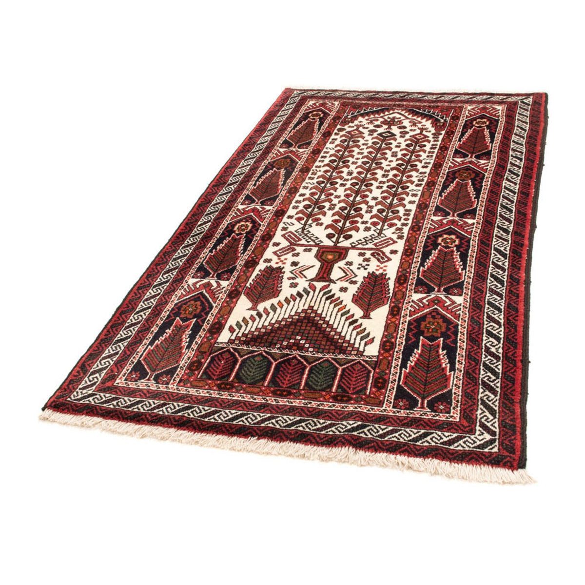 Alfombra de pasillo Alfombra Belutsch - 191 x 101 cm - rojo