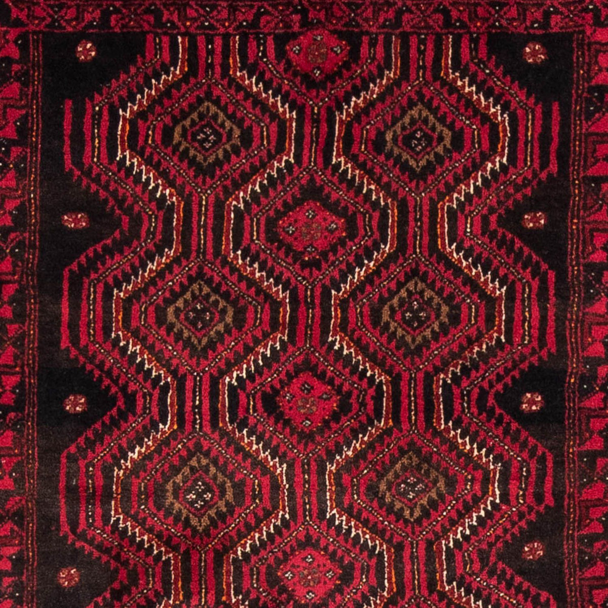 Alfombra de pasillo Alfombra Belutsch - 180 x 96 cm - rojo