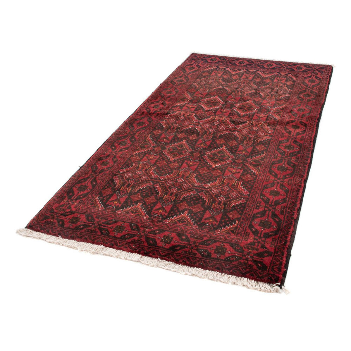 Alfombra de pasillo Alfombra Belutsch - 196 x 100 cm - rojo