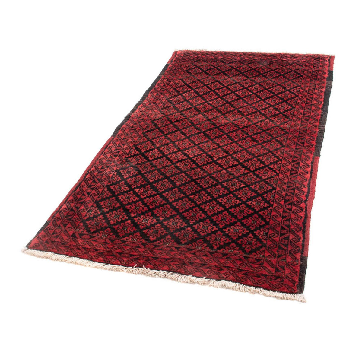 Alfombra de pasillo Alfombra Belutsch - 180 x 93 cm - rojo